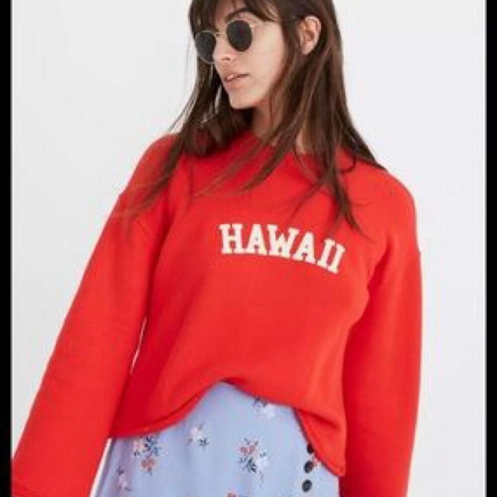 Madewell Women's Red Sweatshirt